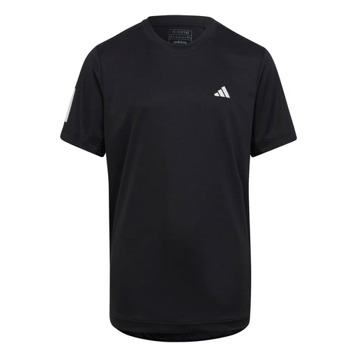 Adidas Club 3-Stripes Boys Tennis Shirt 25 - Black/XL