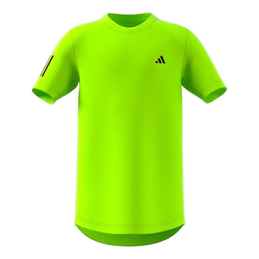 Adidas Club 3-Stripes Boys Tennis Shirt - Lucid Lemon/XL