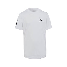 Load image into Gallery viewer, Adidas Club 3-Stripes Boys Tennis Shirt - WHITE 100/XL
 - 5