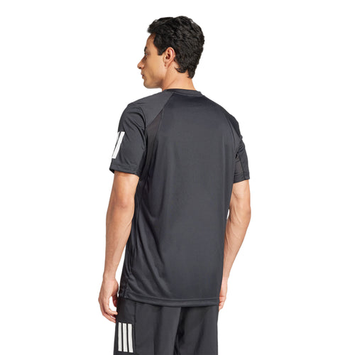 Adidas Club 3 Stripes Mens Tennis Shirt - 2