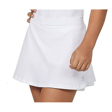 Load image into Gallery viewer, Sofibella UV Girls Tennis Skirt - White/L
 - 13