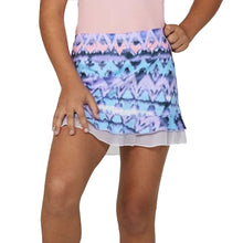 Load image into Gallery viewer, Sofibella UV Ruffle 11in Girls Tennis Skirt - Ikatana/L
 - 28