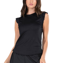 Load image into Gallery viewer, Lucky in Love Bring It On Wmns Ribbed Tennis Tank - Black/L
 - 1