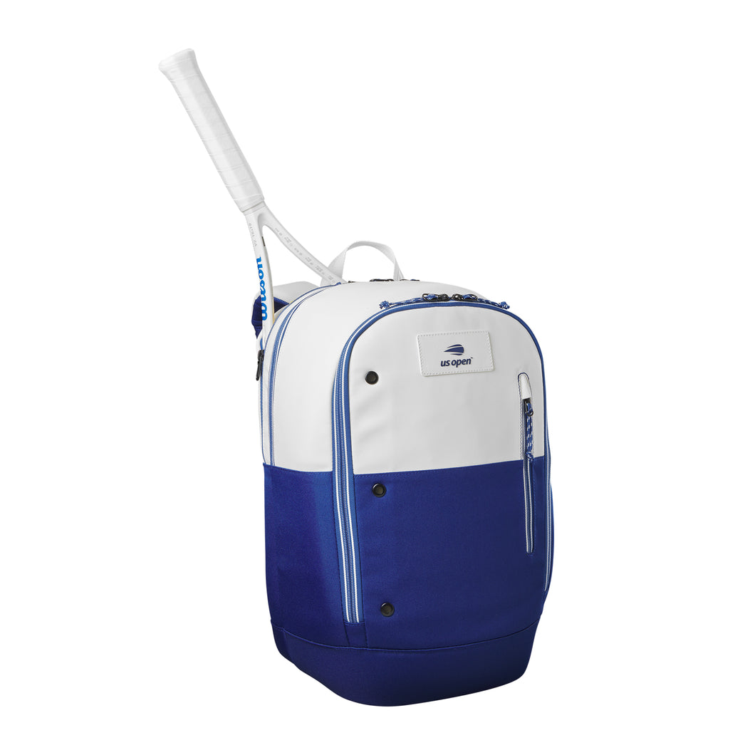 Wilson US Open Tour Tennis Backpack - White/Navy