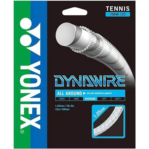 Yonex Dynawire 16Lg 1.25mm Tennis String - White/Silver