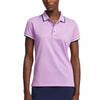 RLX Polo Golf Tour Pique VAL Mauve Short Sleeve Womens Golf Polo