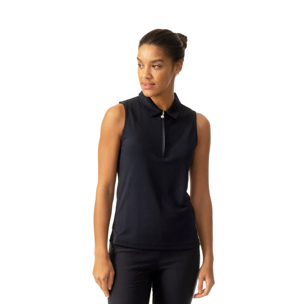 Daily Sports Peoria Womens Sleeveless Golf Polo 1 - Black/XL