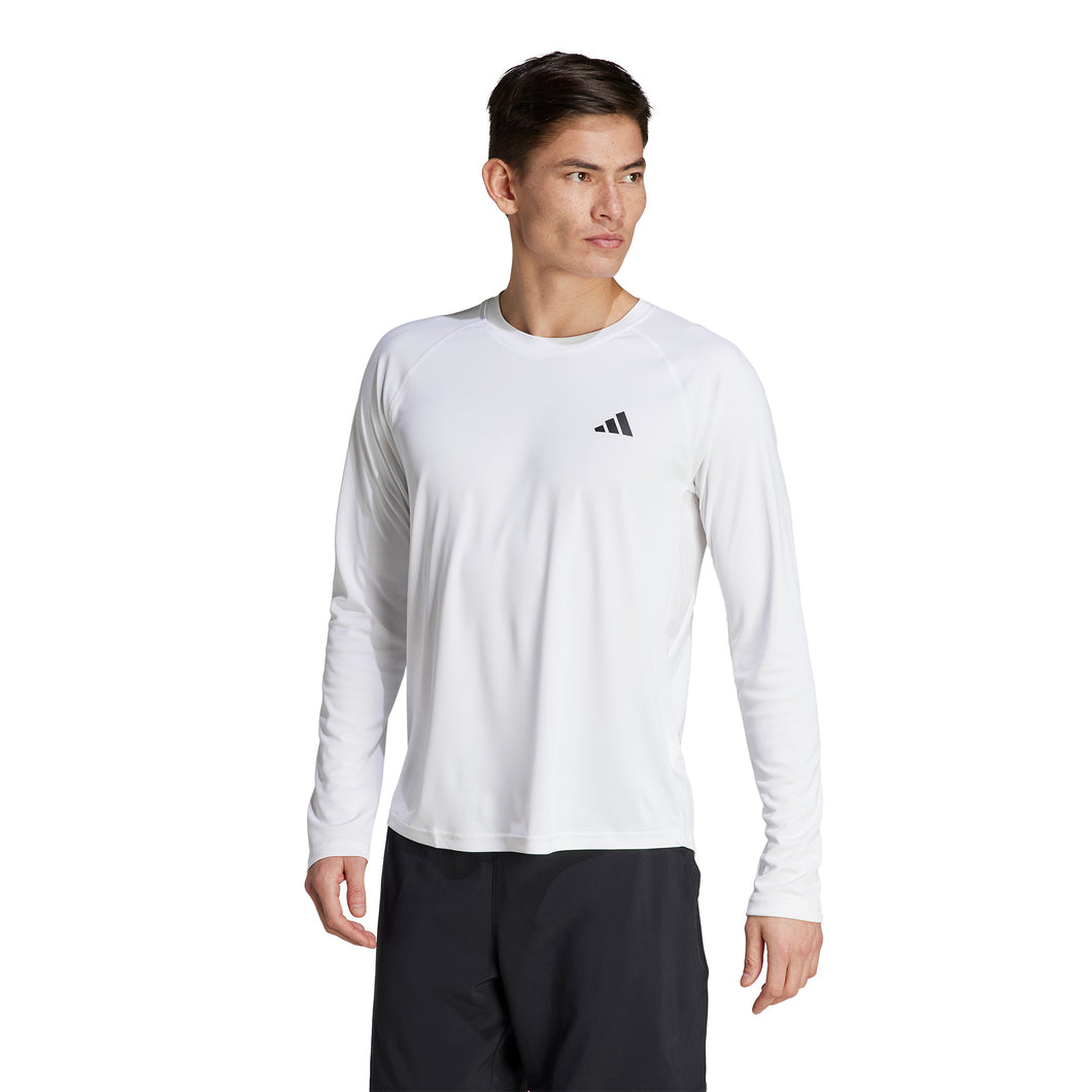 Adidas Club Mens Longsleeve Tennis Shirt - White/XL