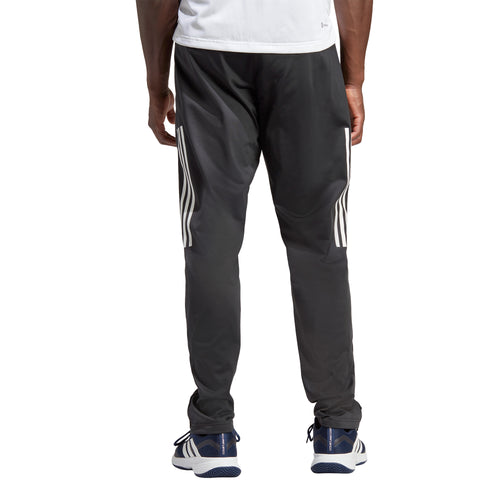 Adidas 3 Stripe Knit Black Mens Tennis Pants - 2