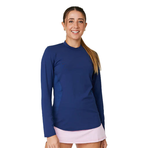 Sofibella UV Colors Staples WMNS LS Tennis Shirt - Navy/2X