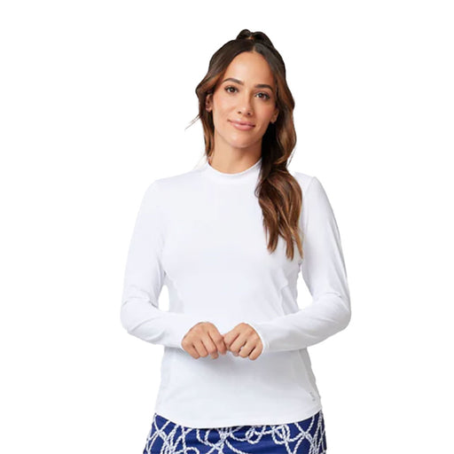 Sofibella UV Colors Staples WMNS LS Tennis Shirt - White/2X