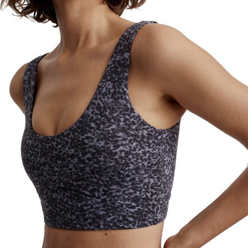 Varley Lets Go Elsie Womens Sports Bra - Ebony Bl Cheeta/L