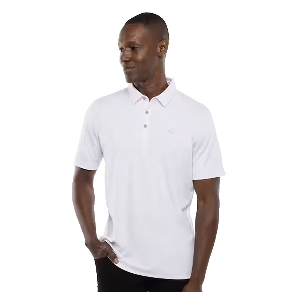 TravisMathew Freeze Frame Mens Golf Polo - White/XXL