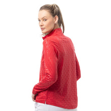 Load image into Gallery viewer, SanSoleil Solshine Foil Prnt Mock Wmn LS Sun Shirt
 - 6