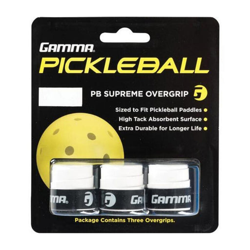 Gamma Supreme Pickleball Overgrip - White