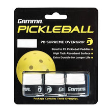 Load image into Gallery viewer, Gamma Supreme Pickleball Overgrip - White
 - 3
