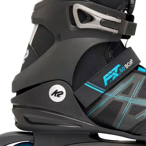 K2 F.I.T. 80 BOA Black/Blue Mens Inline Skates