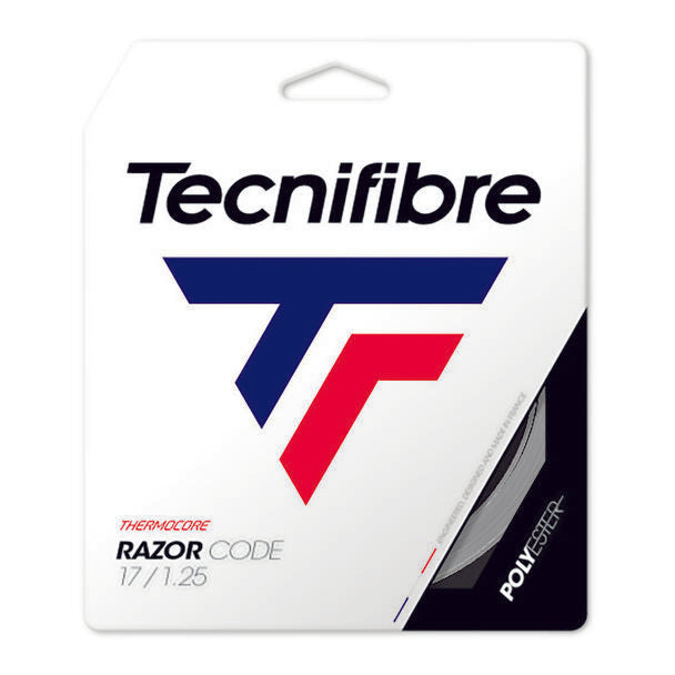 Tecnifibre Razor Code Carbon 17g Tennis String Set - Carbon