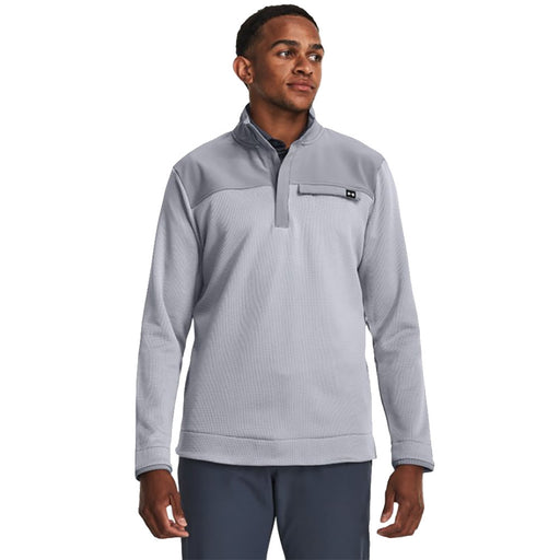 Under Armour Storm SweaterFleece Mens Golf 1/2 Zip - STEEL 035/XXL