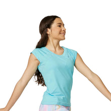 Load image into Gallery viewer, Sofibella UV Colors Cap Sleeve Girls Tennis Shirt
 - 6