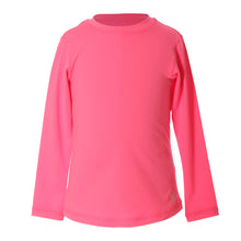 Load image into Gallery viewer, Sofibella UV Long Sleeve Girls Tennis Shirt - Neon Pink/L
 - 5