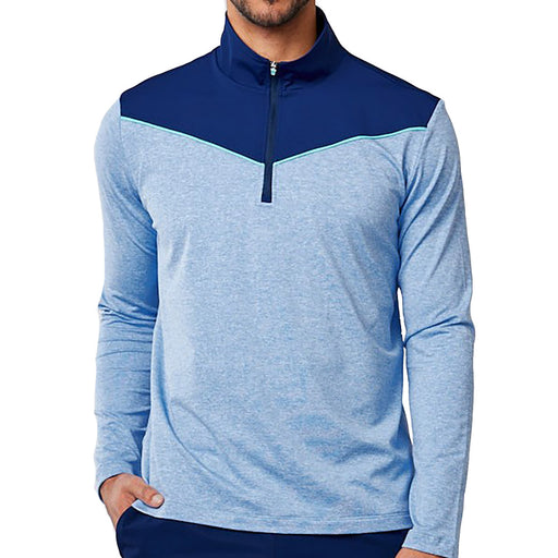 SB Sport Perfect Volley Men's Tennis Quarter Zip - Periwinkle/2X