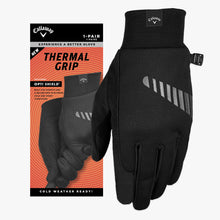 Load image into Gallery viewer, Callaway Thermal Grip Pair Black Mens Gloves - Pair Cadet/L
 - 2