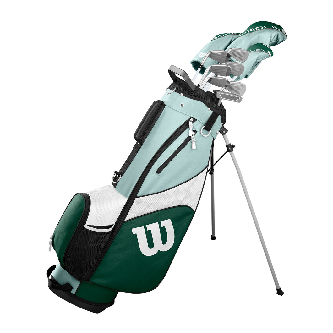 Wilson Profile SGI Carry Wmns RH Complete Golf Set - Standard/Ladies/Dk Grn/Wht/Mint