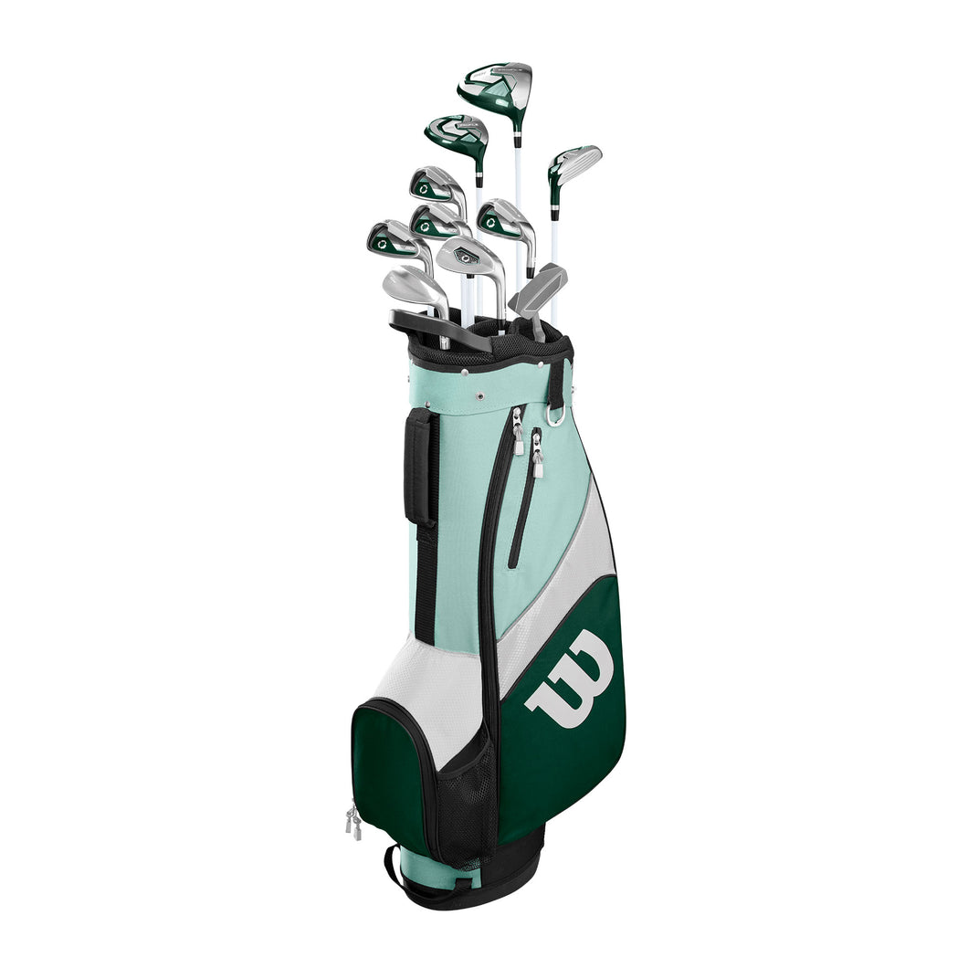 Wilson Profile SGI Womens LH Complete Golf Set - Standard/Ladies/Dk Grn/Wht/Mint