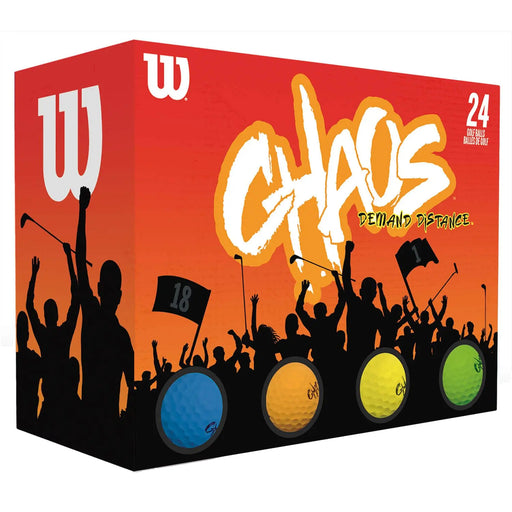 Wilson Chaos Golf Balls - 24 Pack - Color