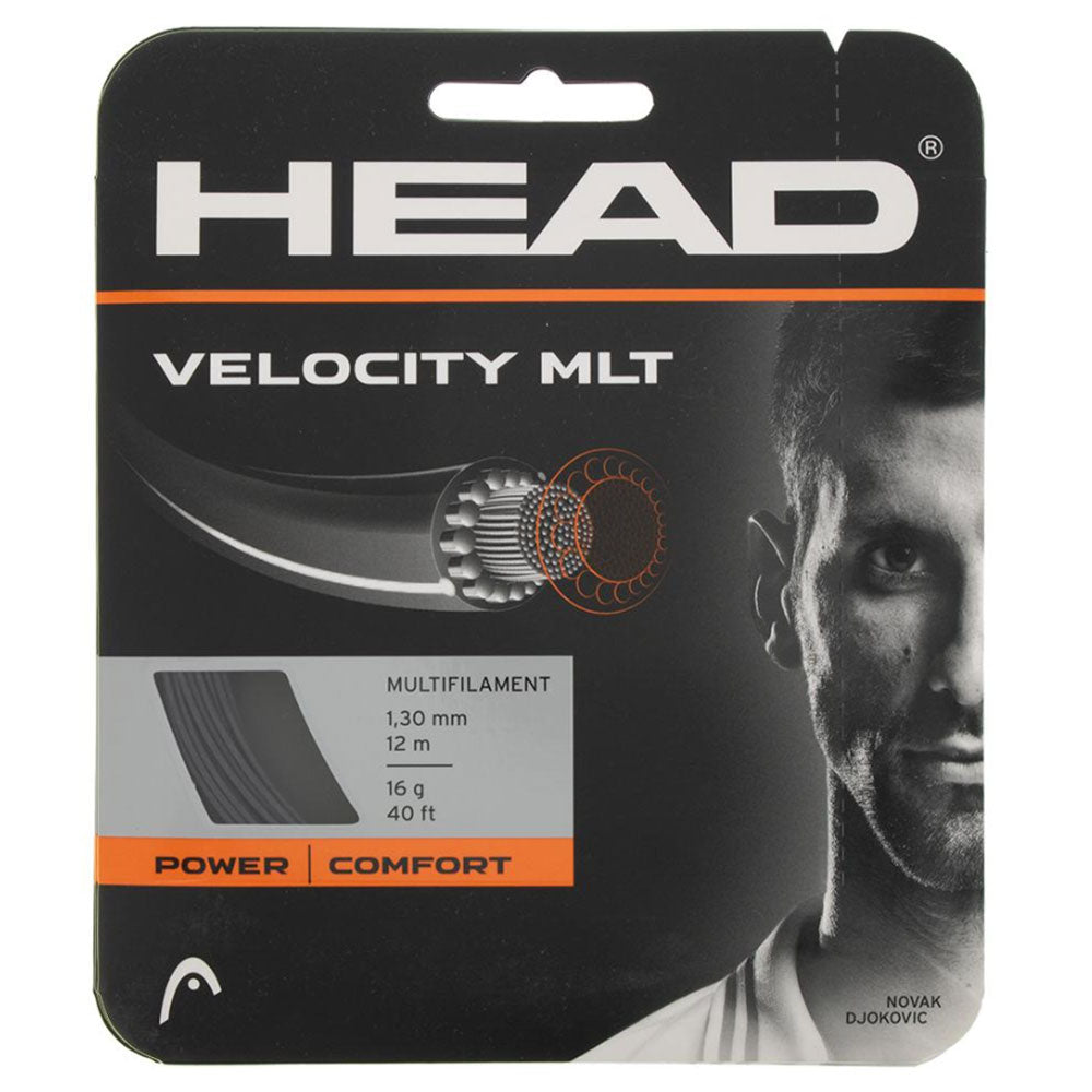 Head Velocity MLT 16G Tennis String - Black
