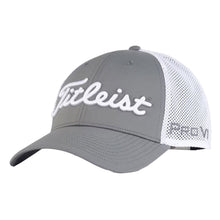 Load image into Gallery viewer, Titleist Tour Performance Mesh Mens Golf Hat - CHARCOL/WHT 0C1/One Size
 - 4