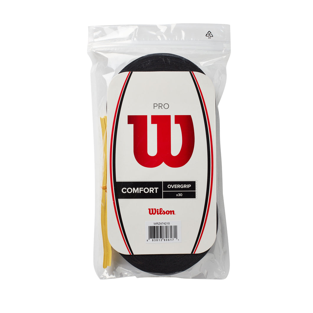 Wilson Pro Black 30-Pack Overgrip - Black