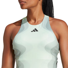 Load image into Gallery viewer, Adidas Y-Tank Pro Semi Green Womens Tennis Tank
 - 3