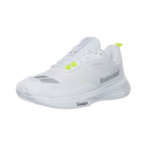 Babolat SFX3 EVO All Court Womens Pickleball Shoes - White/Silver/B Medium/10.0