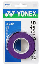 Load image into Gallery viewer, Yonex Wet Super Grap Overgrip 3-pack - Deep Purple
 - 4