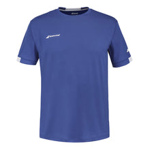 Load image into Gallery viewer, Babolat Play Crew Neck Boys Tennis Shirt - Sodalite Blue/12-14
 - 1