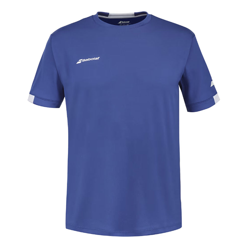 Babolat Play Crew Neck Boys Tennis Shirt - Sodalite Blue/12-14