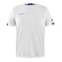 Load image into Gallery viewer, Babolat Play Crew Neck Boys Tennis Shirt - White/12-14
 - 6