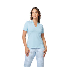 Load image into Gallery viewer, Sofibella Palm Beach Womens Short Sleeve Golf Polo - Palm Beach/2X
 - 1