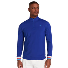 Load image into Gallery viewer, Redvanly Hayden Mens Long Sleeve Golf Quarter Zip - Mazarine Blue/XXL
 - 1