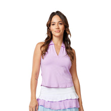 Load image into Gallery viewer, Sofibella Palm Beach Womens Racerback Tennis Polo - Lavender/2X
 - 1