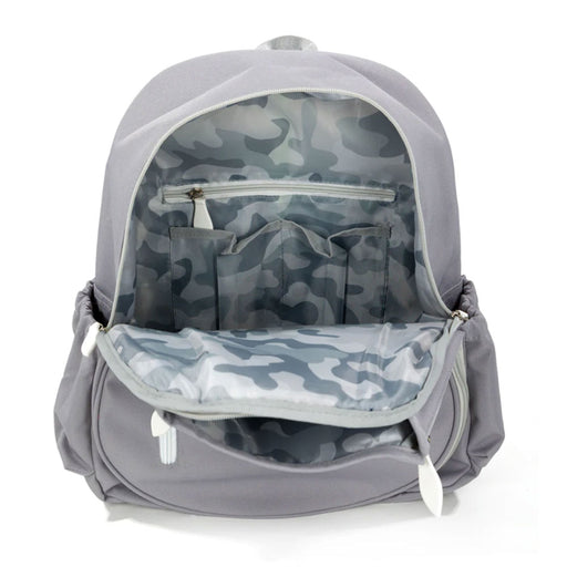 Ame & Lulu Game Time Tennis Backpack - Grey/White