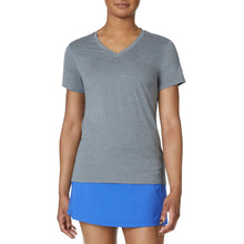 Load image into Gallery viewer, FILA Short Sleeve V-Neck Womens Tennis Shirt - GREY 027/XL
 - 5