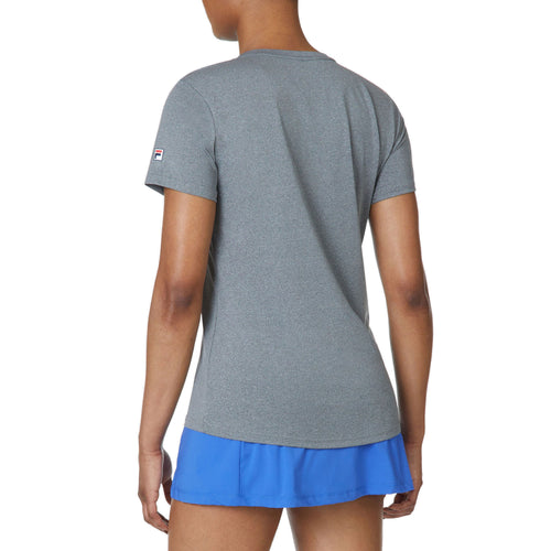 FILA Short Sleeve V-Neck Womens Tennis Shirt - 2