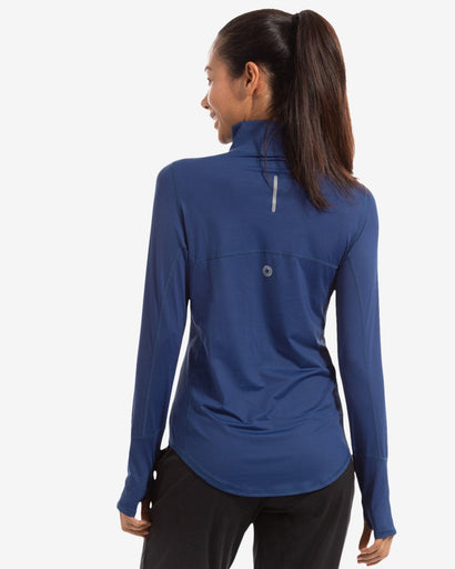 BloqUV Women's Mock Zip Top Relaxed