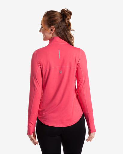 BloqUV Women's Mock Zip Top Relaxed