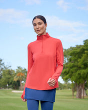 Load image into Gallery viewer, BloqUV Women's Mock Zip Top Relaxed
 - 54