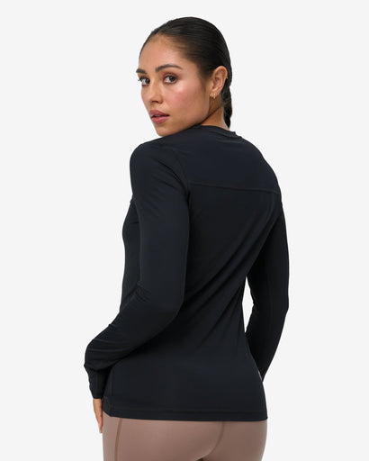 BloqUV Women's Performance Quarter Zip Long Sleeve Crew Shirt