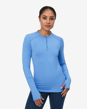 Load image into Gallery viewer, BloqUV Women's Performance Quarter Zip Long Sleeve Crew Shirt
 - 11